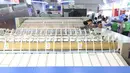 Suasana pameran Expo Clean dan Expo Laundry 2018, Jakarta (27/3). Dalam penyelenggaraannya di tahun 2018, Pameran ini memberikan sorotan khusus bagi peningkatan mutu pengelolaan laundry rumah sakit dan fasilitas yankes lainnya. (Liputan6.com/Angga Yuniar)