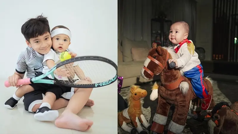 6 Potret Rayyanza 'Cipung' Tampil Sporty, Terbaru Bak Pemain Tenis