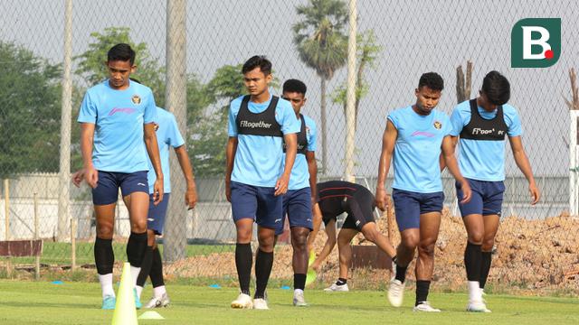 SEA Games 2023: Timnas Indonesia U-22 Latihan Jelang Menghadapi Myanmar