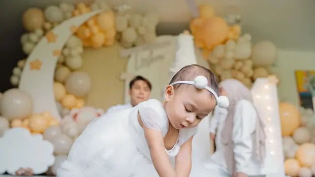 Potret Dekorasi Ultah Pertama Leshia Anak Kedua Lesti-Billar