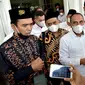 Ustaz Abdul Somad (UAS) saat bersilaturahmi dengan Gubernur Sumut, Edy Rahmayadi, di Rumah Dinas Gubernur, Jalan Jenderal Sudirman, Medan, Rabu, 9 Juni 2021