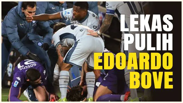 VIDEO: Sempat Kolaps Saat Bela Fiorentina, Begini Kondisi Terbaru Edoardo Bove