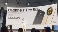 Peluncuran Realme 11 Pro 5G yang baru saja rilis di Indonesia. (Liputan6.com/Yuslianson)