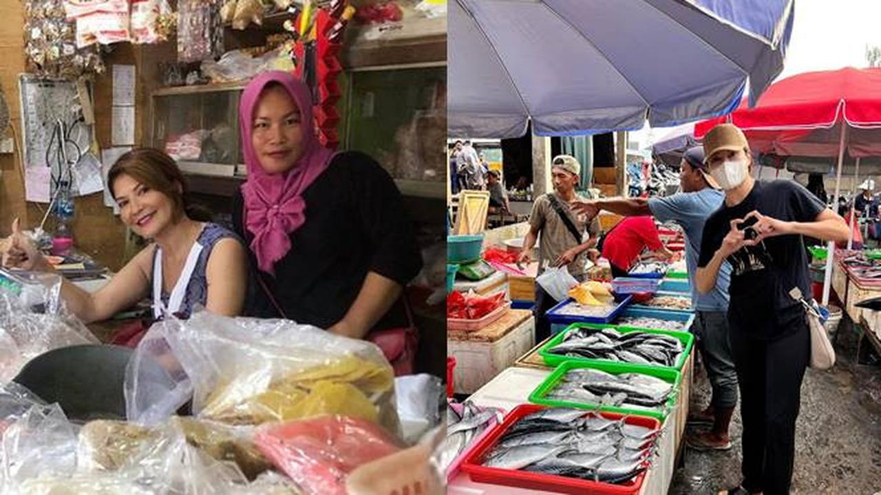 Tampil Sederhana, Ini 7 Momen Tamara Bleszynski saat Belanja di Pasar Tradisional