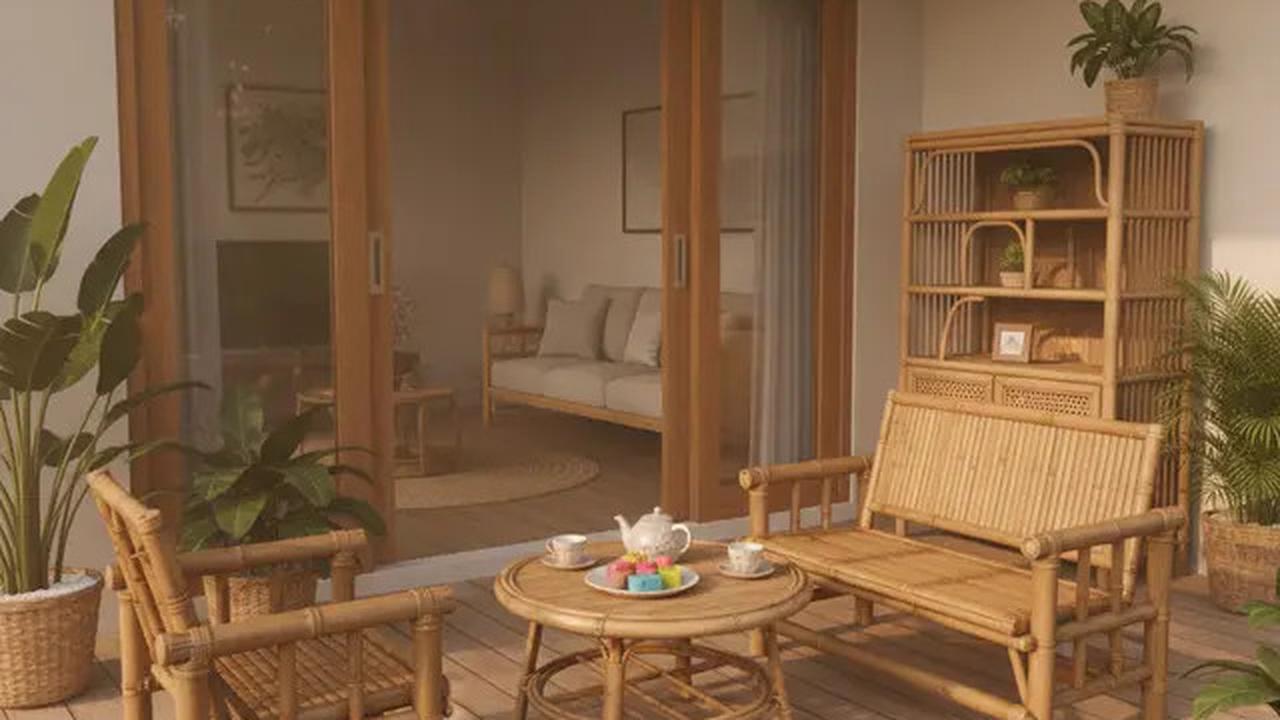 7 Desain Teras Rumah Tropis Bahan Bambu ala Vila Bali, Serasa Liburan Setiap Hari