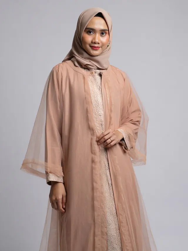 Model Gamis Brokat Ibu-Ibu Terbaru