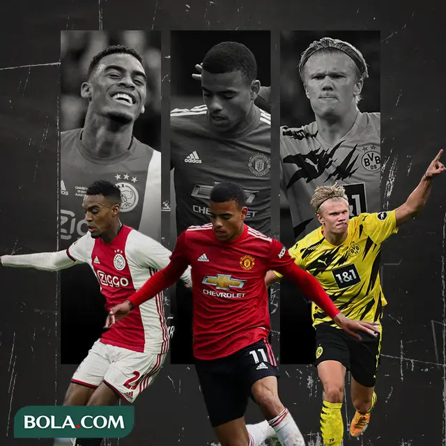 Ryan Gravenberch, Mason Greenwood dan Erling Haaland