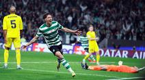 Perjalanan bak dongeng Bodo/Glimt di Liga Champions akhirnya terhenti, setelah Sporting CP tampil luar biasa dengan membalikkan keadaan dari ketertinggalan tiga gol di leg pertama. (AFP/Patricia De Melo Moreira)