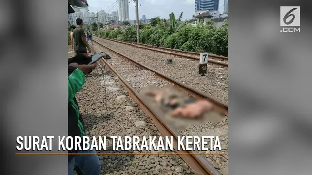 VIDEO: Surat Mengagetkan Korban Tabrakan Kereta di Ciledug