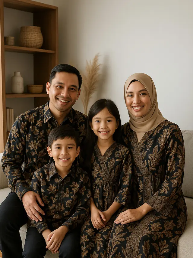 Contoh Baju Batik Sarimbit Keluarga dengan Gaya Modern untuk 2025