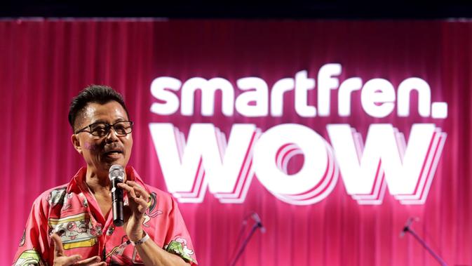 Deputy CEO Smartfren, Djoko Tata Ibrahim, saat pengumuman pemenang Smartfren WOW. (Doc: Smartfren)