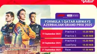 Siaran Langsung F1 Azerbaijan Grand Prix 2025: Eksklusif di Vidio