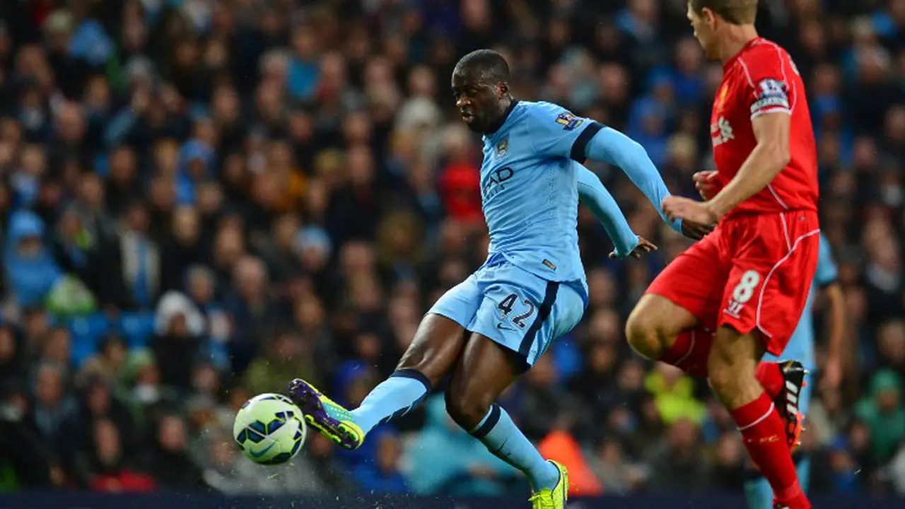 Yaya Toure dan Steven Gerrard