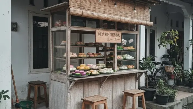 Warung Kecil di Teras Rumah (Gemini AI)