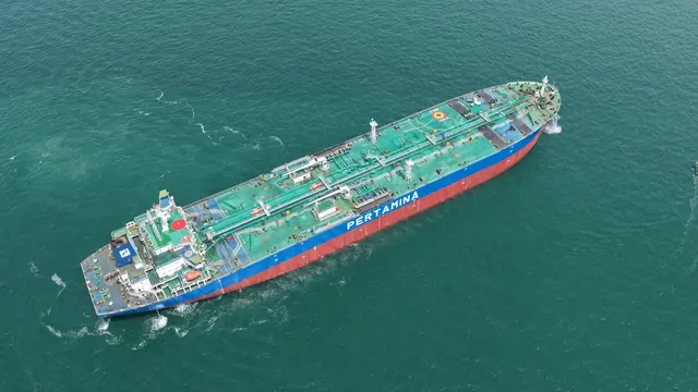 Pertamina Patra Niaga mendatangkan kapal tanker MT Gamkonora yang membawa sekitar 450.000 barel minyak mentah (crude oil) untuk mendukung kebutuhan energi dalam negeri. Dok PPN