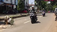 Jalan Berlubang di Depok (Liputan6.com/Ady Anugrahadi)