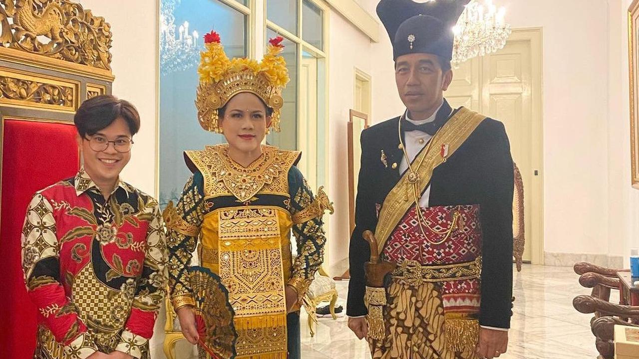 Rias Ibu Negara di  Upacara HUT ke-78 RI