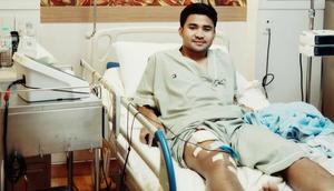 Kondisi Asnawi Mangkualam usai menjalani operasi, Rabu (28/1/2026). (Instagram/Asnawi Mangkualam)