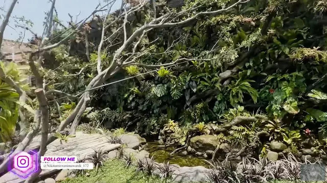 Model Kolam di Taman Rumah Soimah yang Luas Banget, Asri dengan Detail Artistik