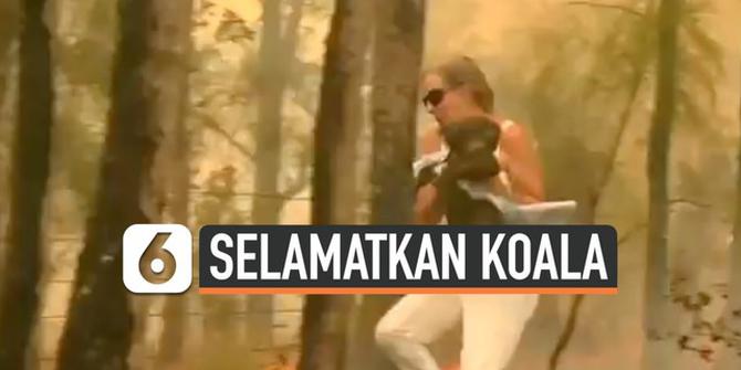 VIDEO: Heroik, Wanita Terobos Kebakaran Hutan Australia Demi Selamatkan Koala