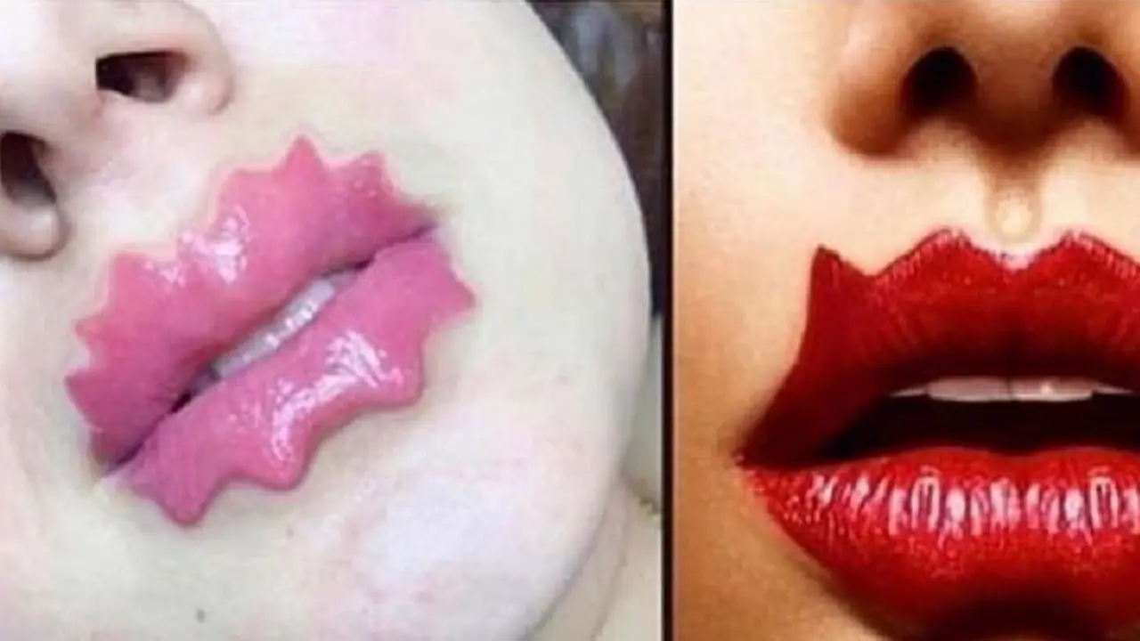 Bibir bergelombang
