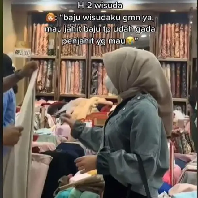 Wanita Bikin Baju Wisuda untuk Teman Sehari Sebelum Acara, Hasilnya Banyak Dipiji