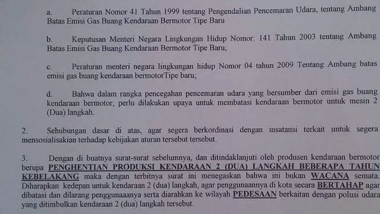 larangan 2 tak