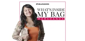 Yuk intip isi tas Marshanda. Apa saja barang yang wajib dibawa setiap harinya?
