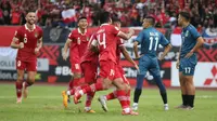 Timnas Indonesia melawan Brunei Darussalam di KLFA Stadium, Kuala Lumpur, Senin (26/12/2022). (Bola.com/Zulfirdaus Harahap)