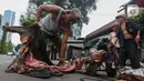 Dalam dua hari musim kurban, biasanya para pengepul bisa mengumpulkan sekitar 500 kg hingga 1,5 ton kulit. (Liputan6.com/Angga Yuniar)