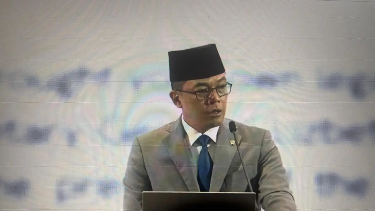 Menteri Luar Negeri RI Sugiono dalam Pernyataan Pers Tahunan Menteri Luar Negeri (PPTM) 2026 di Kementerian Luar Negeri RI, Rabu (14/1/2026).