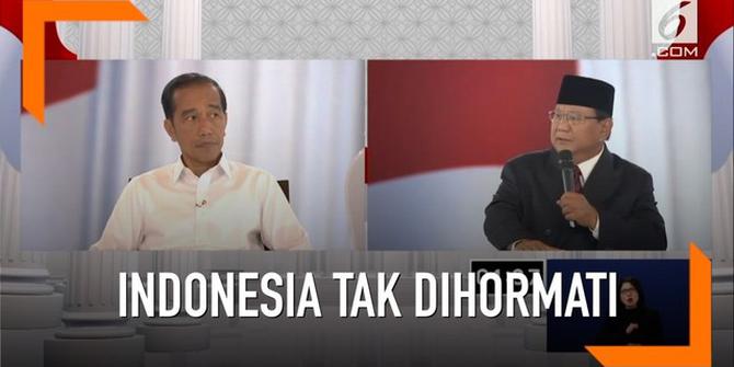 VIDEO: Prabowo Sebut Indonesia Tak Dihormati Asing