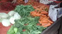 Sayur yang dijual di Pasar Kukun, Kabupaten Tangerang (Liputan6/Muhammad Jibril Razky Kamal)