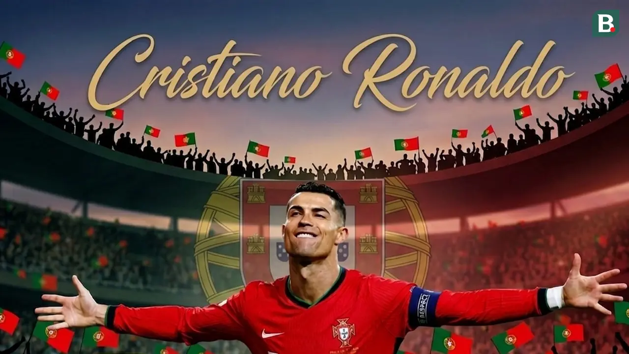 Ilustrasi Ronaldo di Timnas Portugal. (Bola.com/AFP/Gemini)