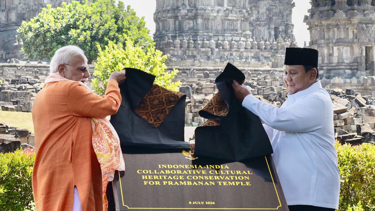 Presiden Prabowo dan PM Modi Luncurkan Restorasi Prambanan