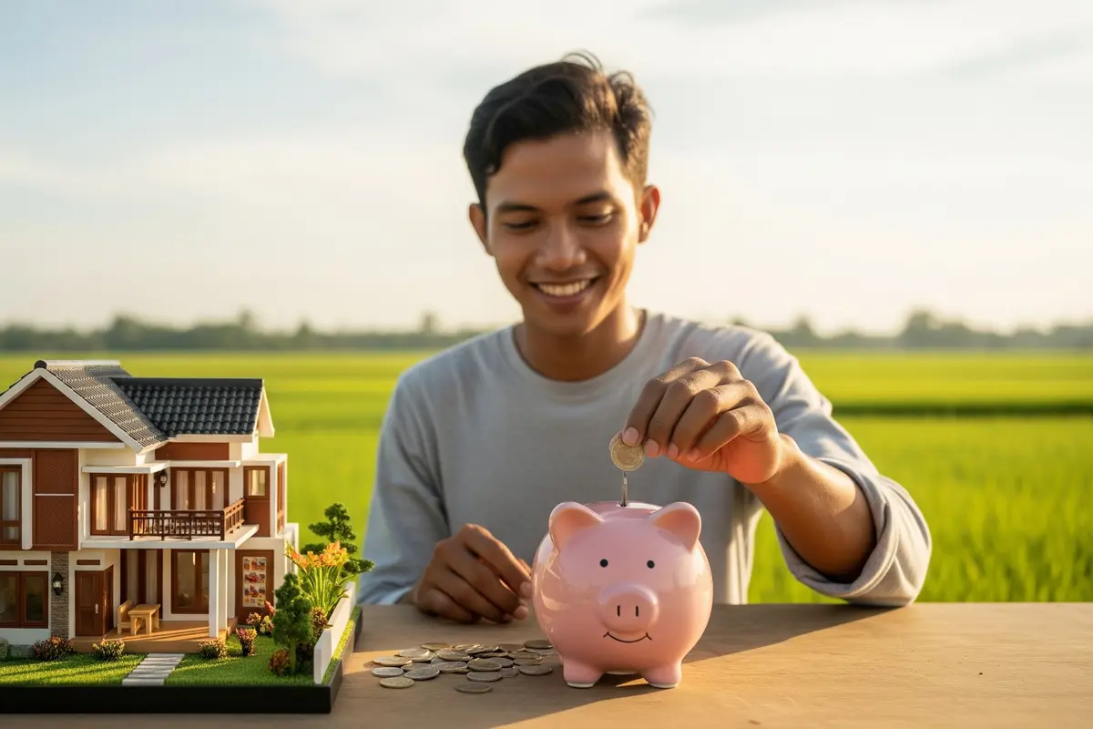 Menabung untuk Beli Rumah (AI Generated)
