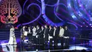 PAPPRI (Persatuan Artis Penyanyi, Pencipta Lagu dan Pemusik Republik Indonesia) memberikan penghargaan pada grup musik Kahitnya yang mempunyai penggemar dari lintas generasi. (Nurwahyunan/Bintang.com)