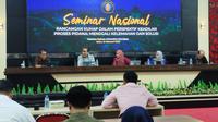 Seminar Nasional bertajuk 'Rancangan KUHAP Dalam Perspektif Keadilan Proses Pidana: Menggali Kelemahan dan Solusi' di Kampus Universitas Brawijaya Malang, Rabu 12 Februari 2025. (Istimewa)
