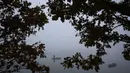 Nelayan di atas perahu kecil mengambil bagian dalam penangkapan ikan tradisional di kolam Buzice dekat kota Blatna, Republik Ceko, Kamis (28/10/2021).  Setiap musim gugur, nelayan Ceko melakukan bisnis serius dari tradisi penangkapan selama satu abad ikan mas untuk pasar Natal. (AP Photo/Petr David