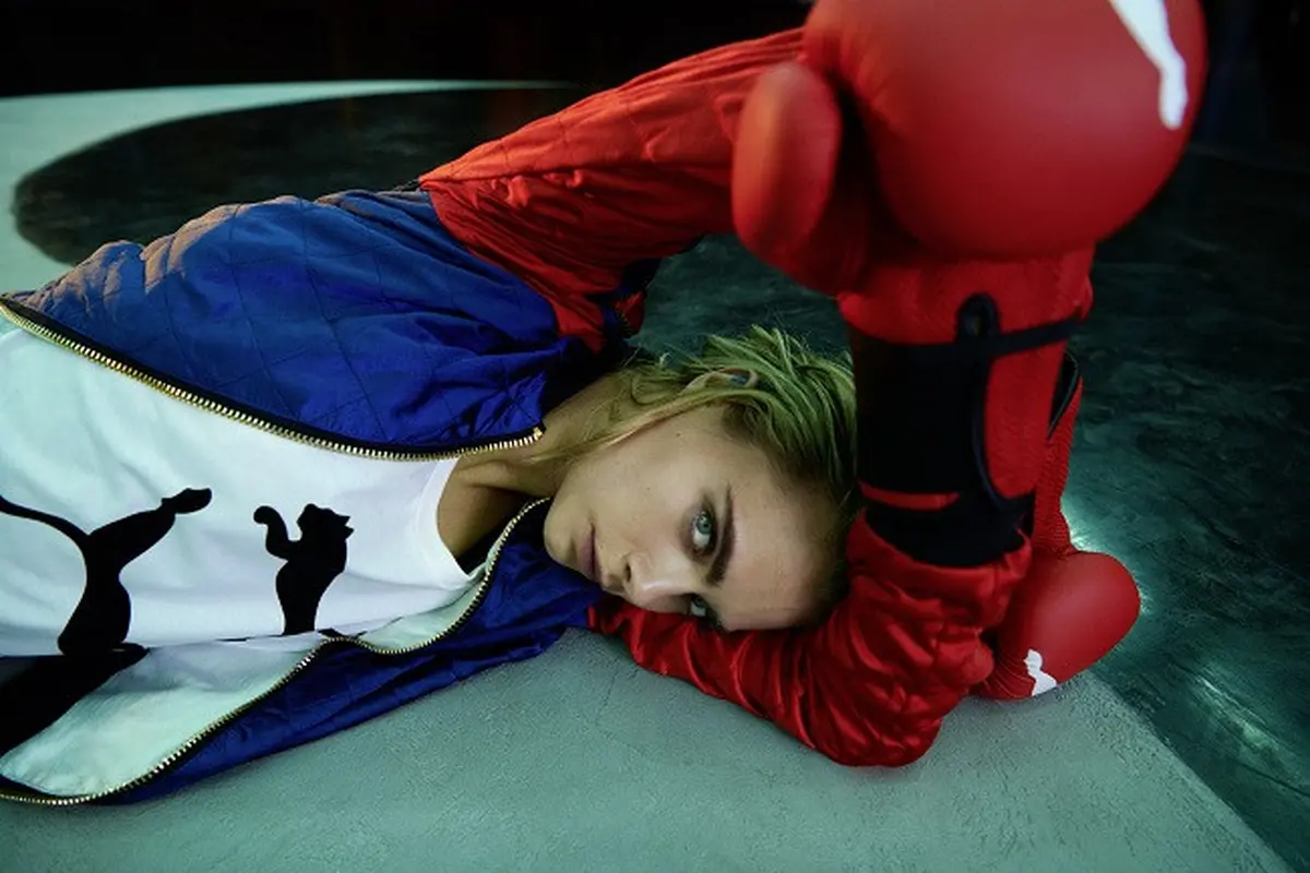 Cara Delevinge X PUMA X Balmain