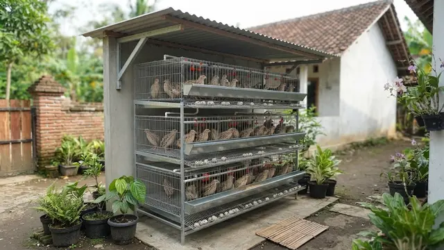 Kandang Sederhana Burung Puyuh
