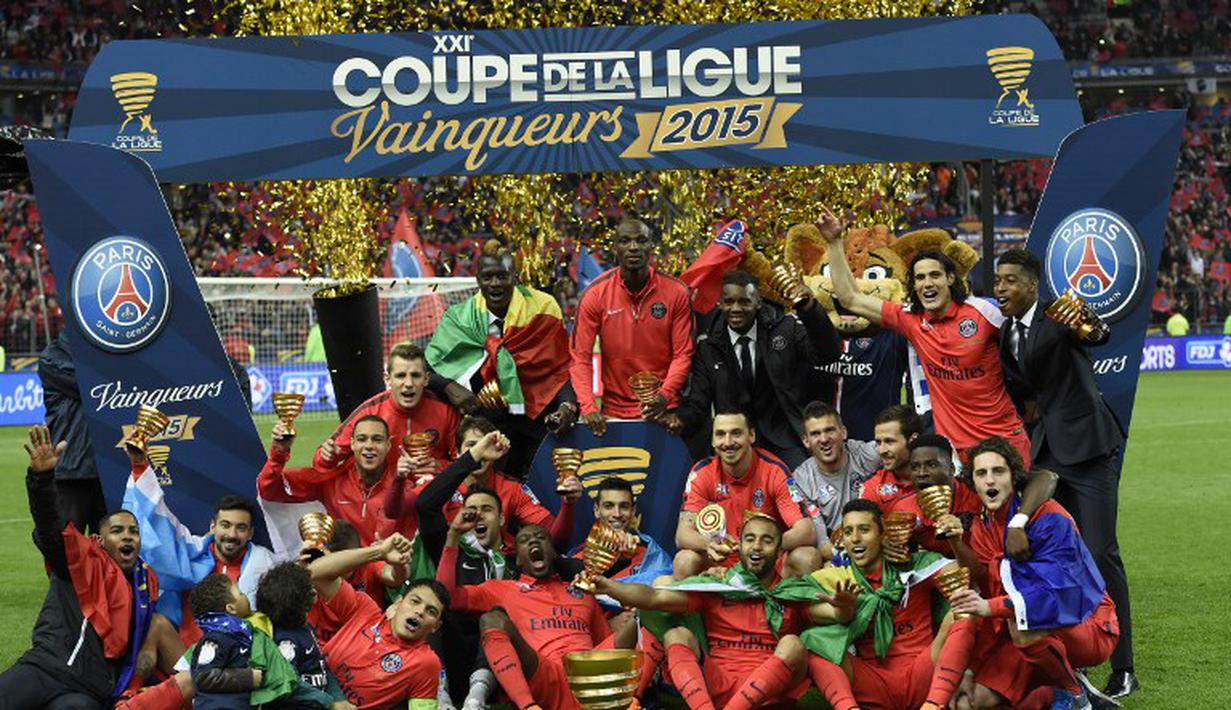 Paris Saint Germain ditasbihkan sebagai pemenang Coupe de Ligue ( (LOIC VENANCE / AFP))