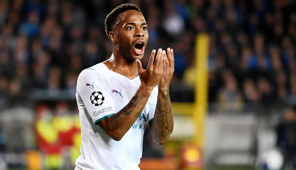 Raheem Sterling - Penyerang lincah ini merupakan andalan lini serang Manchester City. Meskipun memiliki kecepatan serta tendangan akurat namun di Liga Champion musim ini ia belum mampu membuka keran golnya. (AFP/John Thys)