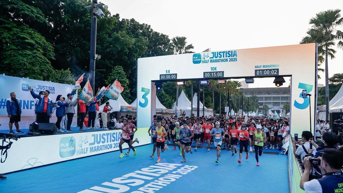 PLN Mobile Justisia Half Marathon 2025 Diikuti 6.500 Pelari