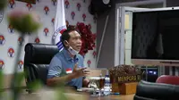 Menpora Zainudin Amali berharap para pengelola olahraga tradisional baik di pemerintahan atau kelompok masyarakat untuk terus mengembangkan olahraga tradisional yang menjadi warisan budaya bangsa ke semua masyarakat, (Foto:Kemenpora)