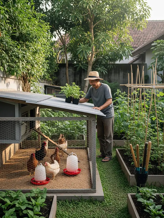 Cara Menata Kebun dan Ternak di Belakang Rumah Agar Rapi dan Produktif