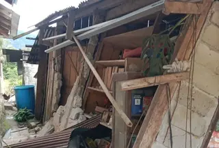 rumah di kabupaten Sigi terdampak gempa. (BPBD Kabupaten Sigi)