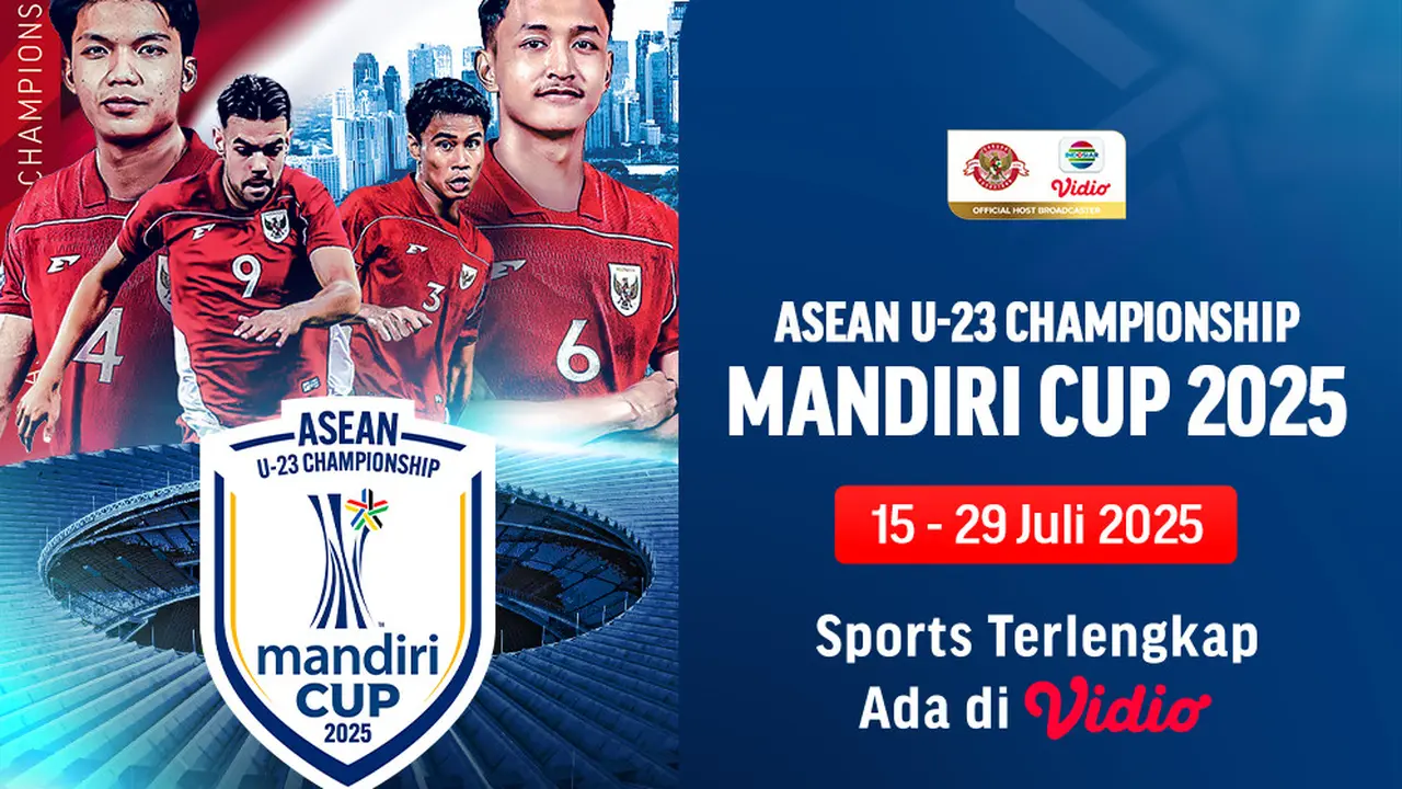 Catat Jadwal Live Stream ASEAN U-23 Championship Mandiri Cup 2025 di Vidio