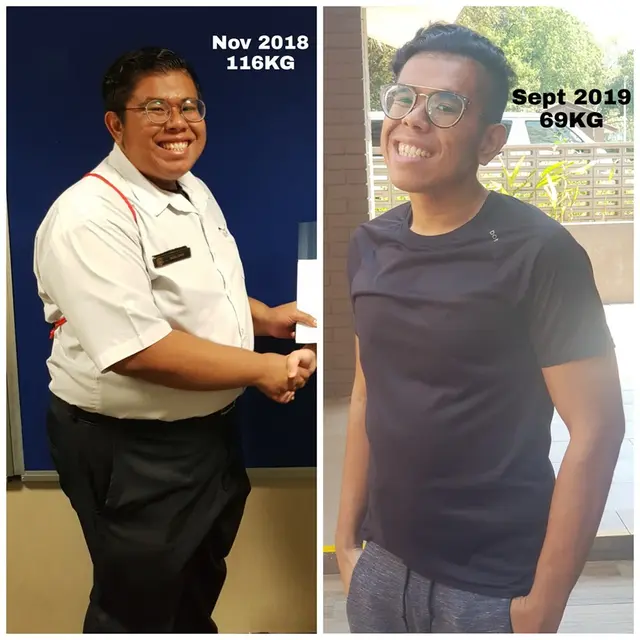 Cowok Ini Turunkan Berat Badan 41 Kg, Transformasinya Bikin Takjub