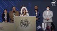 Alyson Sara Natasha Bear, perwakilan First Nations Kanada dalam Jalsa Salana 2023 (MTA International)